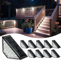 BKBB PPBB Solar Step Lights for Outside, Solar Stair Lights Outdoor Waterproof, Deck Step Lights for Fence, Patio, Yard, Porch, Front Door, Sidewalk, Garden, Patio Decor (10, Cool White) by Unknown