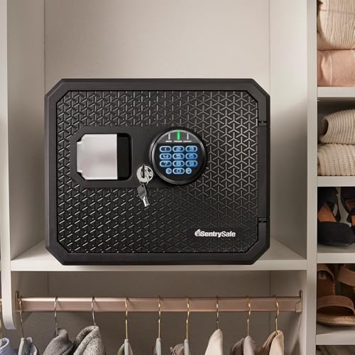 SentrySafe Fireproof and Waterproof Large Safe with Digital Keypad, Override Key, and Adjustable Shelf for Home, Dorm, or Office, 0.81 Cubic Feet, FPW082HSB - Image 5