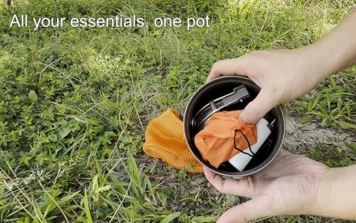 TOAKS Titanium 1100ml Pot with Pan - Image 5