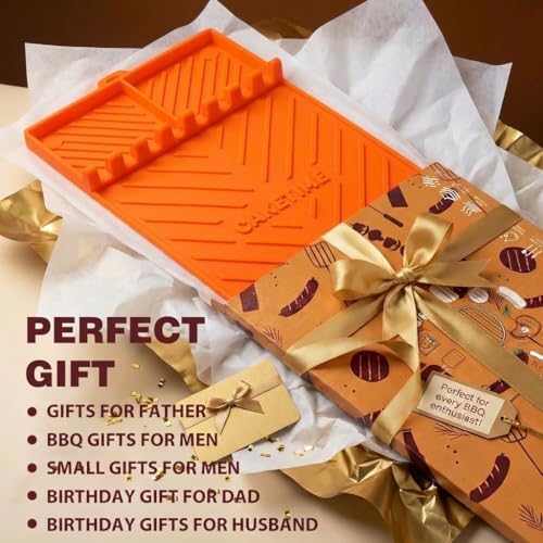 CAKETIME Silicone Grill Mats for Black Stone Griddle Accessories Baking Cooking Kitchen BBQ Durable Indoor Decor Oven Dish Drying Mats Rack Smoker Chef Gadgets Summer Vacation Funny Gifts for Men - Image 4