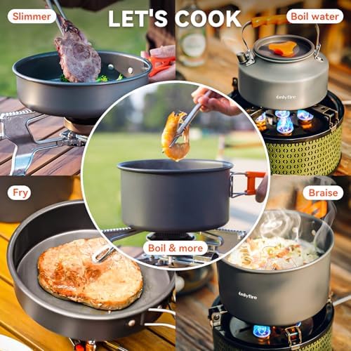 ONLYFIRE OUTDOOR LIVING 15 PCs Camping Utensils Cookware Set, CT605 - Image 6