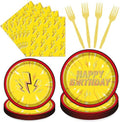 Lightning Bolt Birthday Plates Napkins Tableware Party Decor 96PCS by Aposwow