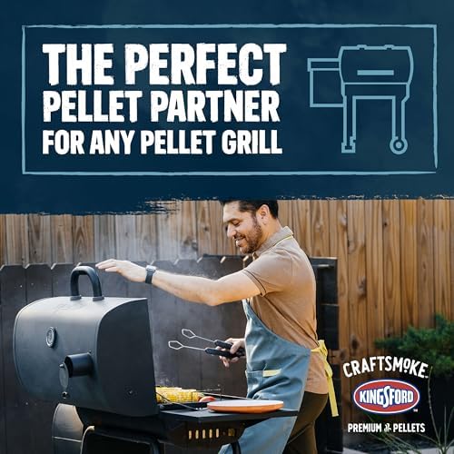 Kingsford Craftsmoke Premium Grilling Wood Pellets, Grillmasters Choice Cherry, Hickory, and Oak BBQ Pellets for Grilling, 100% Natural Hardwood, 20 pounds - Image 3