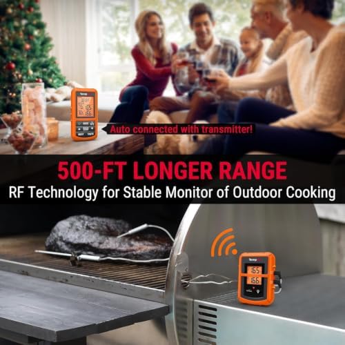 TempPro TempSync 500FT Wireless Meat Thermometer for Grilling and Smoking - Image 3
