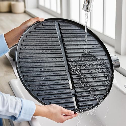 GreenPan 2-in-1 Portable Indoor & Outdoor Standing Electric Grill & Griddle, Cinnamon - Image 6