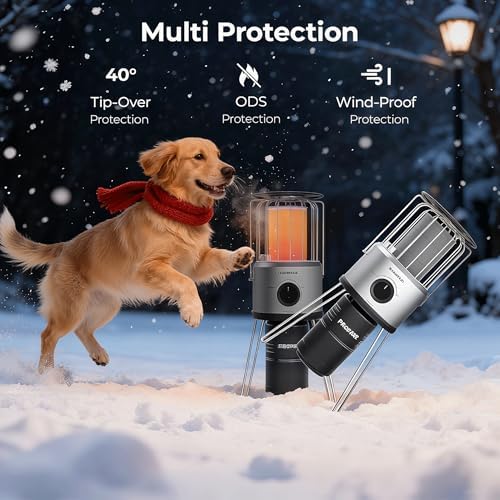 2 in 1 Propane Heater & Stove, CAMPLUX 8500 BTU Portable Propane Heater Indoor with Handle, Outdoor Gas Stove for Patio, Camping, Tent, Ice Fishing, Garage - Image 5