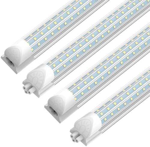 SHOPLED LED Shop Light 8FT, 90W 11700 LM 5000K Daylight White, D-Shape by SHOPLED