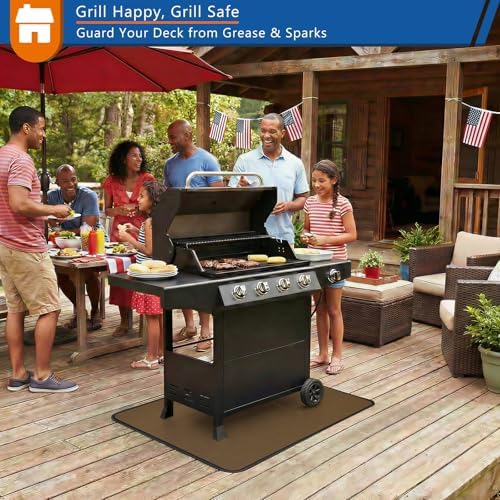 Anze Under Grill Mat for Outdoor Grill, 2.0mm Thickness, 4-Layer Fireproof - Image 6