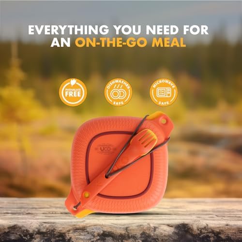 UCO Camping Mess Kit with Bowl, Plate, Collapsible Cup, and Switch Camping Spork - Image 3