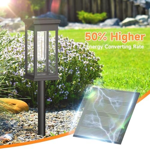 Solar Pathway Lights Outdoor Waterproof – 12 Pack Bright Solar Powered Garden Lights with Auto On/Off, IP65 LED Landscape Lighting for Walkway Patio Lawn Yard Decor - Image 2
