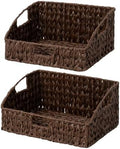 GRANNY SAYS Wicker Storage Baskets, Trapezoid Woven Baskets for Storage by GRANNYSAYS