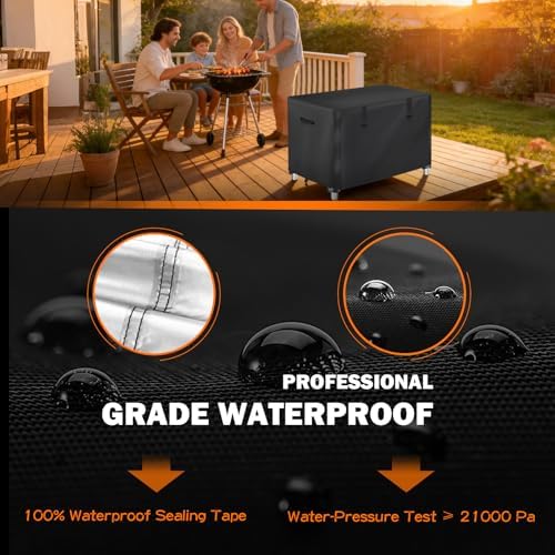 TOHONFOO Outdoor Prep Table Cover Waterproof for Grill Cart,36x24x35in - Image 4