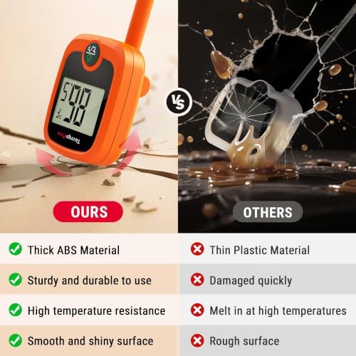TempPro TempDip 1 Sec Candy Thermometer Digital with Pot Clip & Large LCD - Image 2
