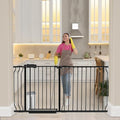62 to 67 Inch Extra Wide Baby Gate for Doorway Stairs by HOOOEN