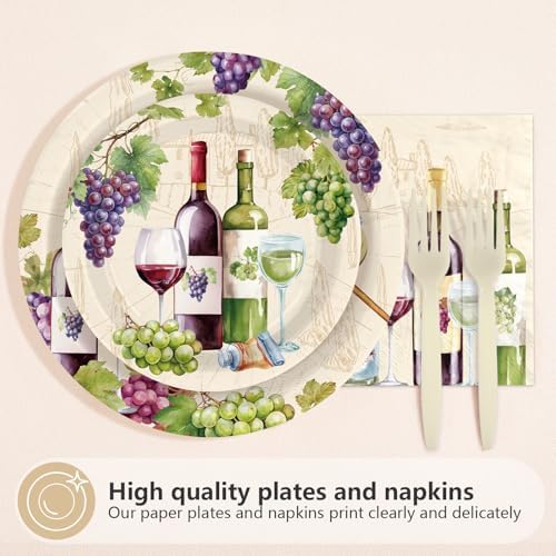 96Pcs Paint And Sip Wine Party Decorations for Adult Birthday Serves 24 - Image 2