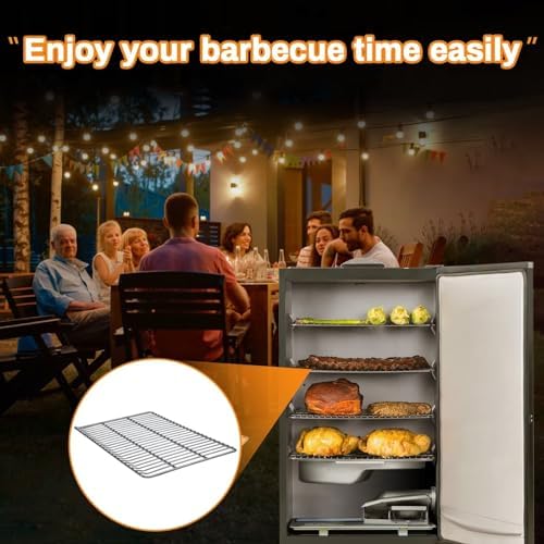 Cooking Grate Replacement Parts for Masterbuilt 40 Inch Electric Smoker, 19.69" x 12.28" Grill Grids, Smoker Grates for Masterbuilt MB20070115, MB20072918, MB20074719, MB20072916, 2 Pack - Image 7