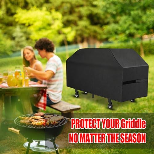Griddle Cover, 36 Inch BBQ Gas Flat Top Grill Cover for Blackstone Grill, Waterproof, Anti-Uv, Rip-Proof, Fade Resistant Material, Outdoor Griddle Cover with Hook-and-Loop Straps, Black - Image 5