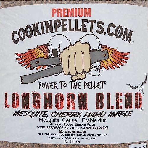 CookinPellets 40-Pound Longhorn Blend Premium Natural Grill Smoker Smoking Mesquite/Cherry/Maple Hardwood Wood Pellets, (5 Pack) - Image 5