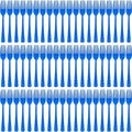 60 Pcs Blue Disposable Plastic Forks Cutlery Heavy Duty Dinnerware Plastic Silverware Flatware for Home Office School Party Picnics Restaurant Outdoor Events or Every Day Use (Blue) by Unknown