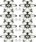 Led Garage Lights Bulb 8 Pack 200W Super Bright Ceiling Led Shop Lights, E26/E27 Base, 6500K, 20000LM Deformable Led Garage Light for Basement, Attic and Workshop Commercial Bay Lighting by LUCORUSC