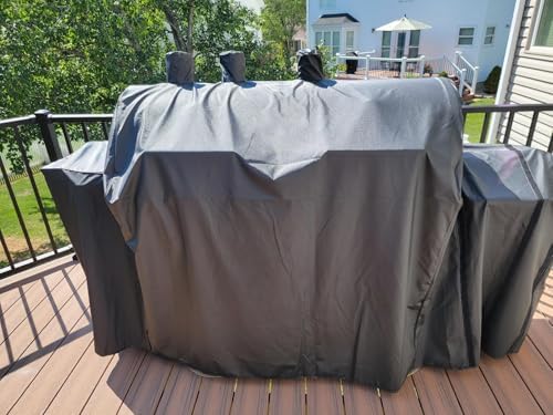 Grill Cover for Char-Griller Duo 5050, Double Play 5650, 5750 Hybrid Grill - Image 3