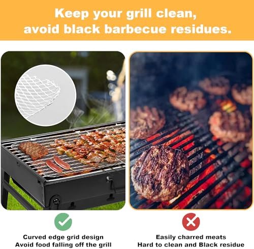 Grill Topper Set of 20,16x12 Disposable Grill Topper,Non-Stick Aluminum Grilling Mats for Outdoor, Easy to Clean Disposable Liners for Outdoor Smoker - Image 5