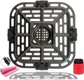 2QT Air Fryer Tray for Instants Vortex Mini Air Fryers, Upgraded Double Layer Nonstick Coating Air Fryer Grill Pan Crisper Plate Rack Grate Shelf for Instant 2QT Air Fryer, Dishwasher Safe by chengziyue