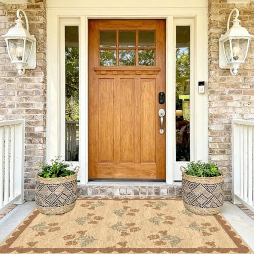 4x6 Covered Outdoor Patio Rug - Washable Front Door Mat Entry Rug - Image 7