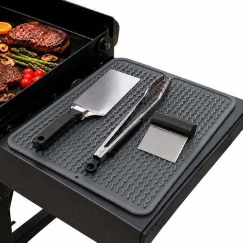 Silicone Grill Tool Mat for Blackstone Griddle Side Shelf Spatula Mat by Geban