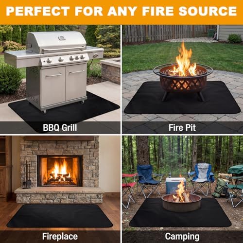 79x39 inch Under Grill Mats for Outdoor Grill - Image 7