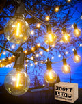 Zuske Outdoor String Lights, 300FT G40 LED IP65 Waterproof Patio Lights by Zuske