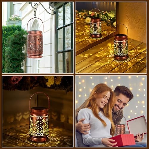 Solar Lanterns Outdoor Waterproof Gifts for Women Grandma Gifts - Image 4