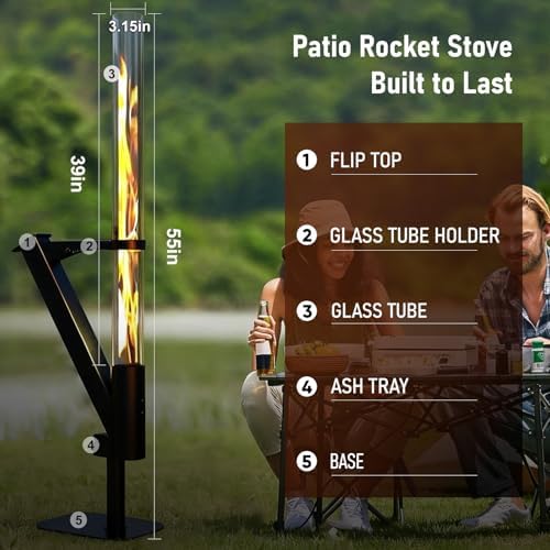 Rayzi 55 Inch Rocket Stove - Image 4