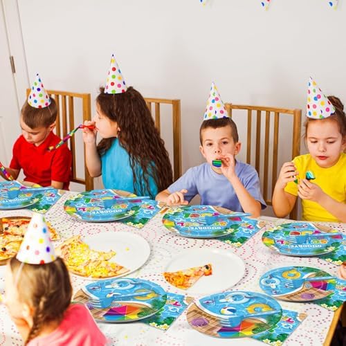 200pcs Goodbye School Hello Pool Plates Napkins End of School Year Party Tableware Set School's Out Disposable Decoration Summer Pool Dessert Plates Serve 50 Guests for Birthday Party Supplies - Image 7