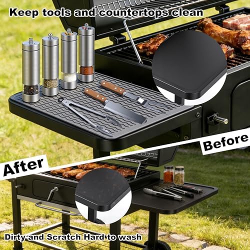 Silicone Grill Tool Mat for Blackstone Griddle Side Shelf Spatula Mat - Image 4