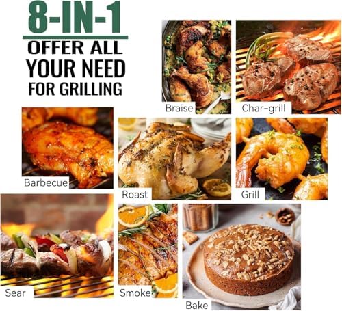 Z GRILLS 8-in-1 Electric Wood Pellet Grill & Smoker, PID V3.0,7002C - Image 4