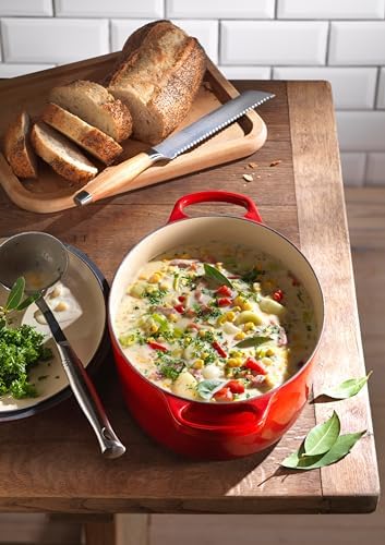 Le Creuset Enameled Cast Iron Oval Dutch Oven, 6.75 qt., Cerise - Image 6