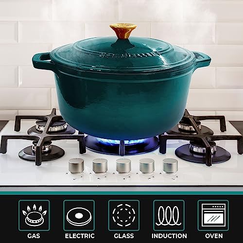 Mueller DuraCast 6 Quart Enameled Cast Iron Dutch Oven Pot with Lid - Image 5