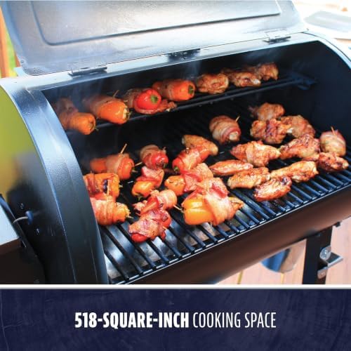 Pit Boss 440 Mahogany Series Wood Pellet Grill & Smoker with Flame Broiler and LED Digital Controller, 518-Sq. In. Cooking Space, 180°F to 500°F Temperature Range, 5 lb. Pellet Hopper, Brown - Image 3