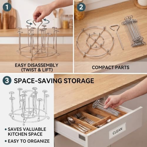 Skewer Rack for Ninja Crispi Air Fryer, 304 Stainless Steel Kabob Stand - Image 6