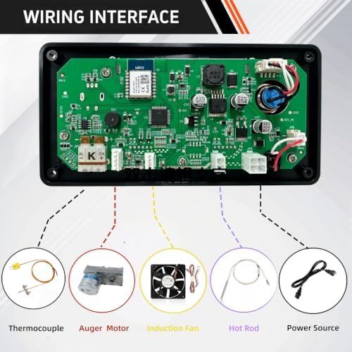 D2 WiFIRE Controller Replacement with Traeger Ironwood 650 885,Pro 575 780,Timberline 850 1300,Silverton 620 810 Pellet Grills Parts No Pellet Sensor Function - Image 3