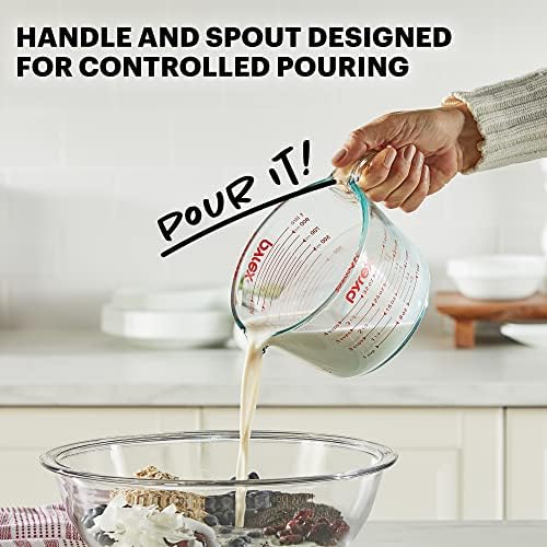 Pyrex 4 Cup Glass Measuring Cup For Baking and Cooking - Image 4