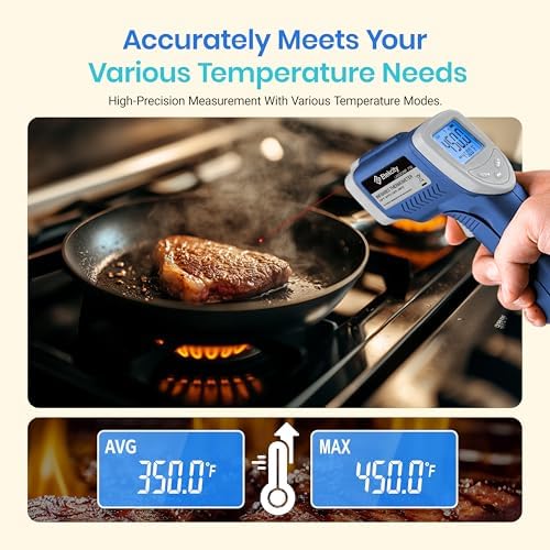 Etekcity Infrared Thermometer Laser Temperature Gun 774, Blue - Image 6