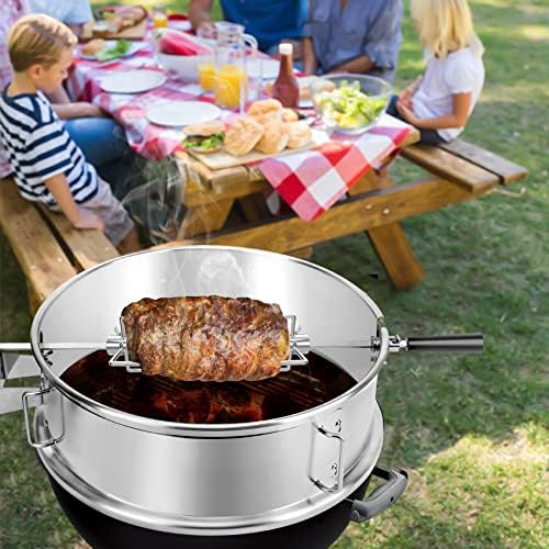 onlyfire Multi-Purpose Stainless Steel Rotisserie and Pizza Combo Kit - Image 5