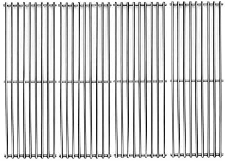 S6505A (4-Pack) 19 3/4" Stainless Steel Cooking Grid Grates Replacement for Chargriller 2121, 2123, 2222, 2828, 3001, 3030, 3725, 4000, 5050, 5252 Set of 4 by Votenli