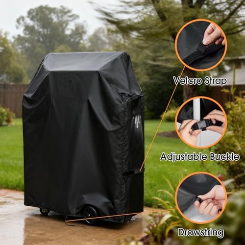 24" Grill Cover for Nexgrill Deluxe 2-Burner Grill, 24x23x42 Inch - Image 3