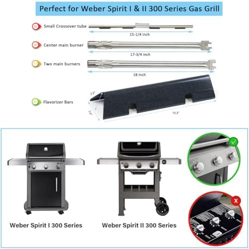 Spirit E310 Grill Parts Replacement Kit 7636 Flavorizer Bar 69787 Burner - Image 2