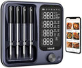 Wireless Meat Thermometer with APP Control，4 Probes Meat Thermometer Digital, Unlimited Range WiFi & Bluetooth Meat Thermometerfor for Rotisserie, Grill, Oven, Smoker, BBQ, Air Fryer by InkGrill