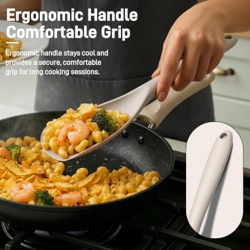 3 PACK Silicone Cooking Spatula & Spoon for Nonstick Cookware, BPA-Free - Image 4