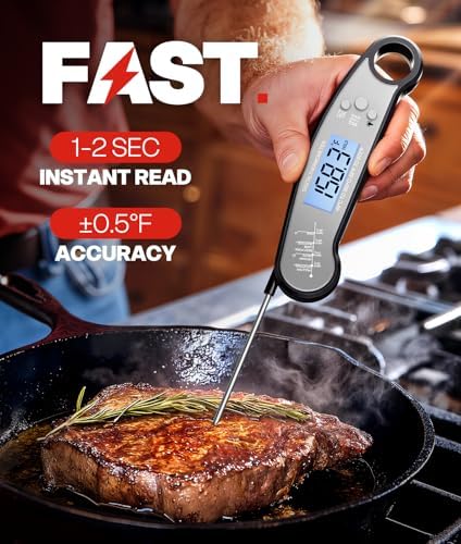 Meat Thermometer Digital, Food Thermometer for Cooking, Black & Grey - Image 4